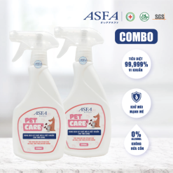 Combo 2 chai nước khử mùi diệt khuẩn ASFA Pet Care 500ml