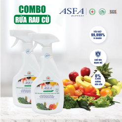 Combo 2 chai rửa rau củ quả ASFA Fruit & Vegetable 500ml