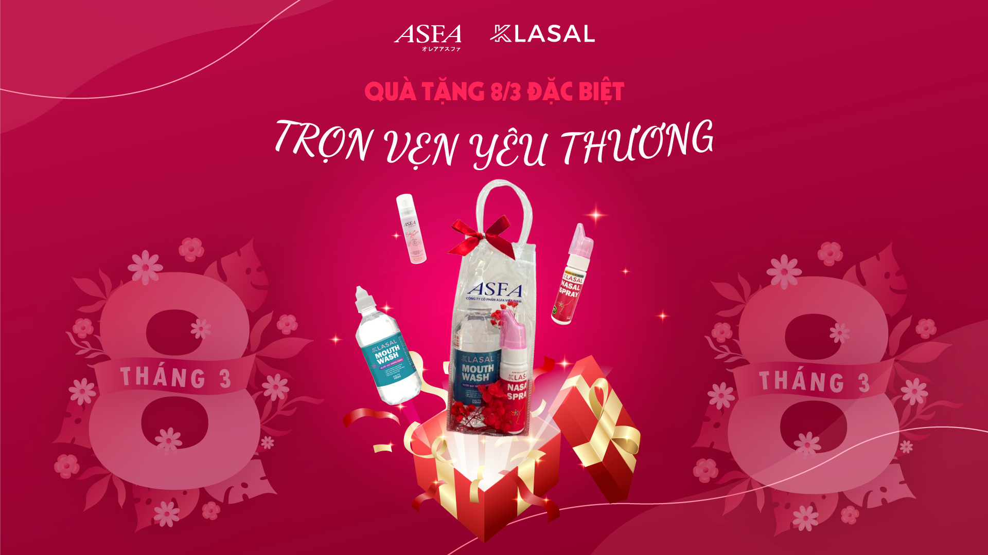 Qùa tặng Klasal 8/3 quốc tế phụ nữ
